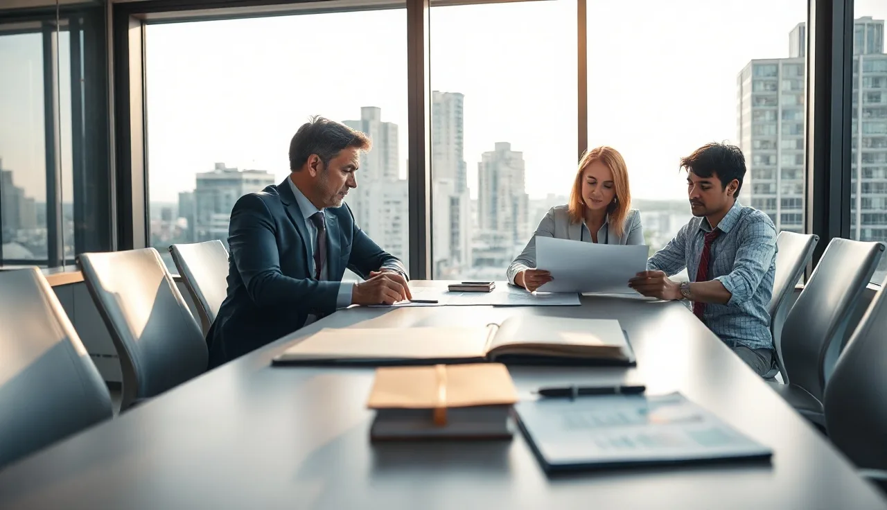 Marketing and legal professionals reviewing compliance documents for AI platform data readiness